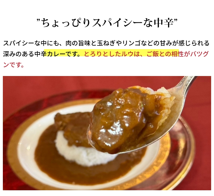 ちょっぴりスパイシーな中辛